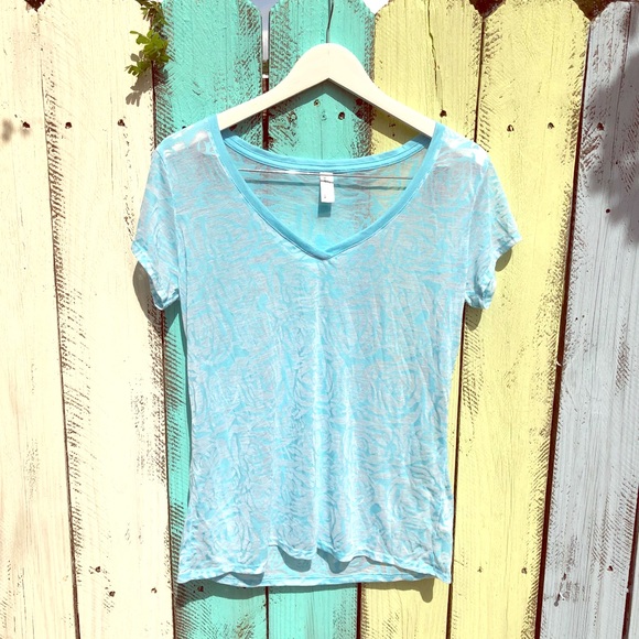 Victoria's Secret Tops - Victoria’s Secret Burnout Rose T shirt. Size L